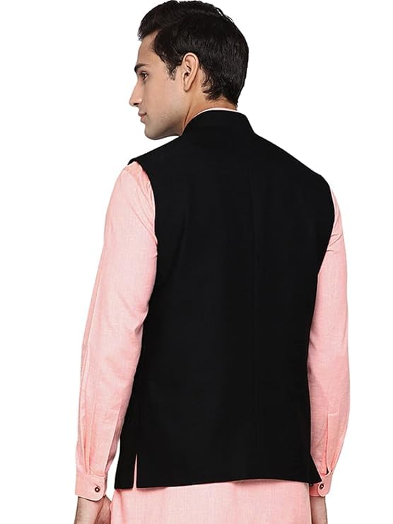 Image of DEIFIC Men's Export-Quality Indian Traditional Nehru Jacket /Waistcoat