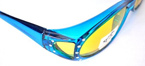 Women Small Colorful Rhinestone Night Driving Polarized Fit Over Glasses3