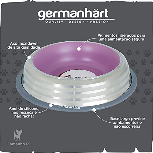 Comedouro GermanHart Premium Rosa P 250ml