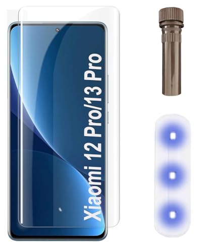 Image of MACLEN Ultra Premium HD Adavnced Glue UV Curved Tempered Glass for Xiaomi Mi 12 pro 5G | With HD clearity full curved edge protection and Installation Kit