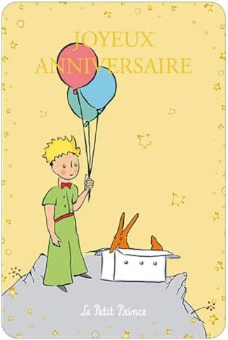 Kiub Postal Principito, Joyeux Anniversaire A (10x15cm)