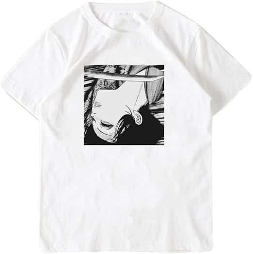 Amazon Lynax 富江 伊藤潤二 Junji Ito アニメ 漫画 Tシャツ 流行 メンズ レディース プリント スポーツ 夏服 トップス 半袖 無地 通気性 ファッション ゆったり おもしろtシャツ Tシャツ カットソー 通販