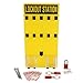 Panduit PSL-20SWCALockout Station with Components, Yellow (20-Person)