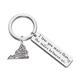 JJTZX I Love You More Than The Miles Between Us Long Distance Relationship State Map Keychain Going Away Gift Travel Gift (Virginia)