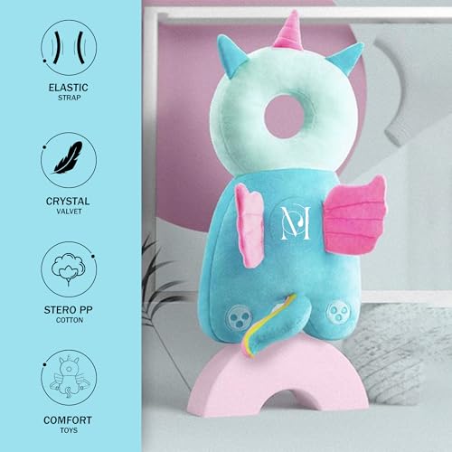 Image of Baby Head Protector Cushion, Unicorn Plush Soft Safety Helmet with Adjustable Straps for Crawling, Walking & Back Protection for Toddlers (6-36 Months)