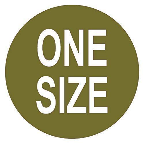 Pack of 100 Size Stickers/Sticky Labels - Suitable for Clothes/Garment Packaging (One Size - Gold)