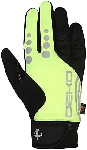 DEKO Cycling Gloves Full Finger Mountain Bike Gloves with Anti-Slip Shock-Absorbing Pad Breathable,Touchscreen MTB Road Biking Gloves for Mens and womens