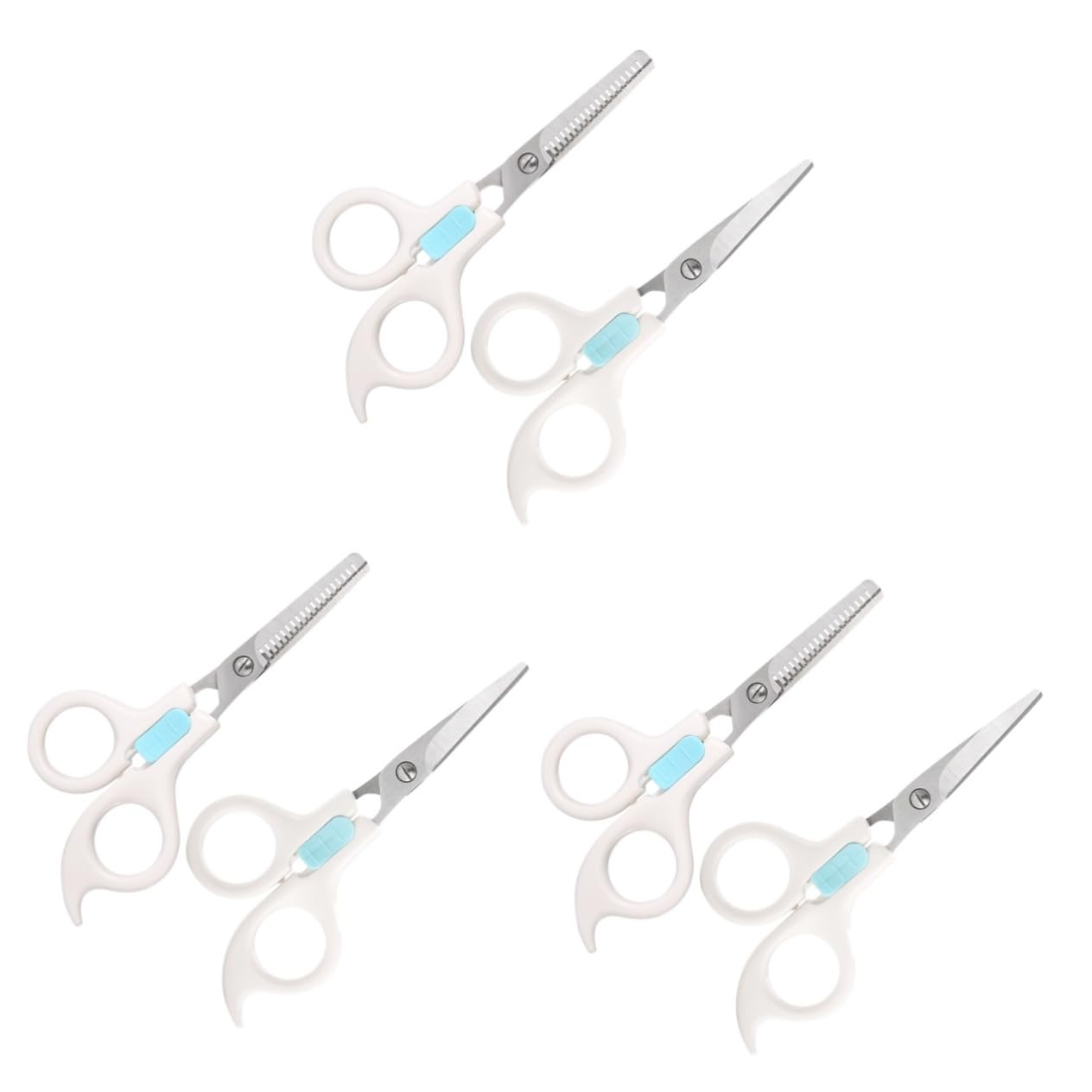 minkissy 6 Piezas peluquero profesional tijeras para el cuidado de la barba cortapelos para niños traje de niños salón cortador de peluquería tijeras de peluqueria modelado colocar