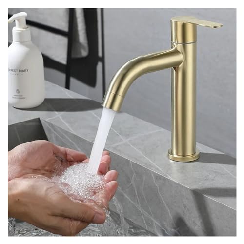 Robinet d'eau froide pour lavabo de salle de bains : solution G1/2 haut
