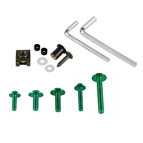 mewmewcat Conjunto completo de kit de carroceria para parafusos de carenagem de motocicleta 194pcs F