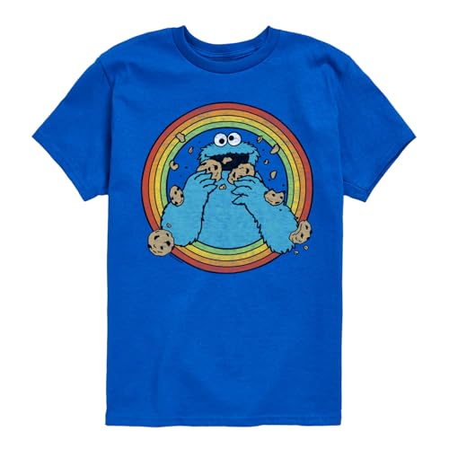 Sesame Street - Retro Cookie Monster - Toddler and Youth Short Sleeve Graphic T-Shirt