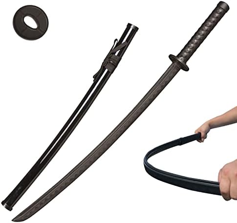 32" Polypropylene Plastic Sword, Kendo Practice Training Katana, Black