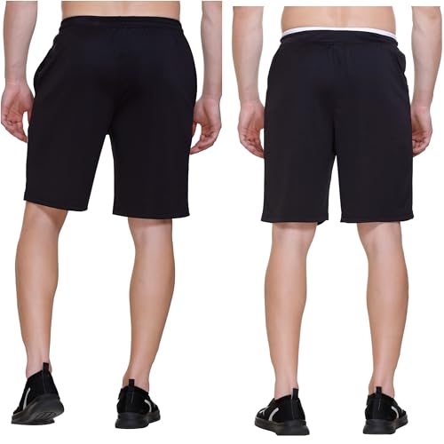 Image of Men's Shorts | Shorts for Men's | Men's Cotton Shorts | Dual Pocket Sleep Shorts - Regular Shorts - Workout, Gym, Running, Sports and Yoga Shorts - Pack of 2