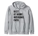 best at home husband ever design funny husband felpa con cappuccio