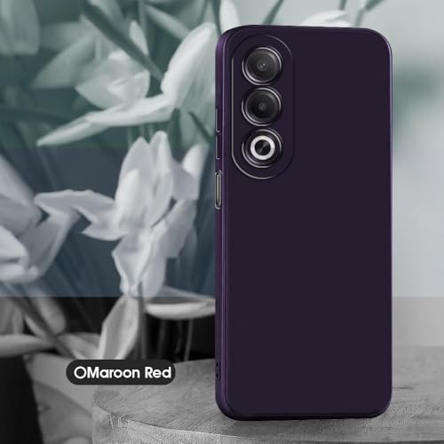 Image of Basic Case for Oppo A3 Pro 5G (Silicone Maroon Red)