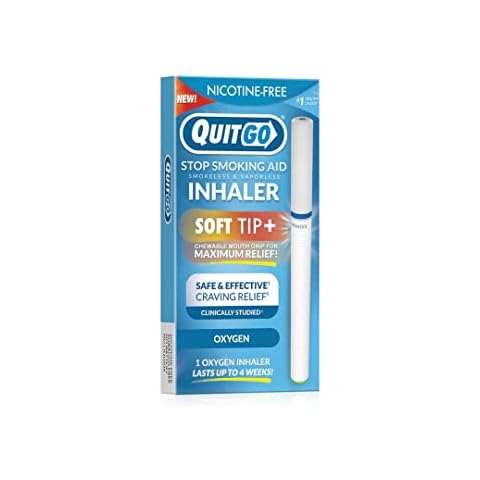Stop Smoking, Smokeless Inhaler with Soft Tip Chewable Mouth Grip Cover