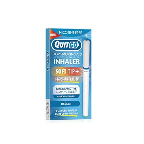 stop smoking smokeless inhaler with soft tip chewable mouth grip for maximum relief oral fixation support clinically studied oxygen inhaler quit smoking aid oxygen inhaler 1 pack