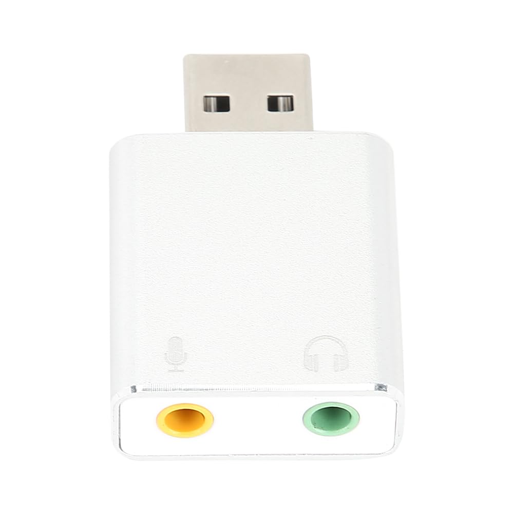 ASHATA 7.1 USB Surround Sound Card, USB Externe Geluidskaart met SPDIF