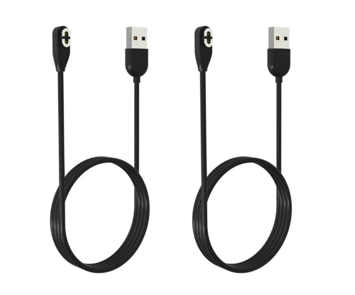 Karessories 2 Pack | Magnetic USB Charger Charging Cable for Bone Conduction Headphones AfterShokz Aeropex AS800, Shokz OpenRun Pro, OpenRun, OpenRun Mini, OpenComm