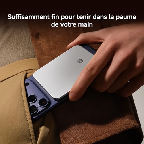 Xiaomi UltraThin Magnetic Power Bank 5000 Cadeaux : câble USB‑C to C écouteurs Type C stocks limités - vue 9