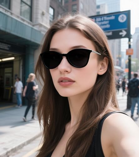 Round Sunglasses for Women Men Classic Circle Shades Style3