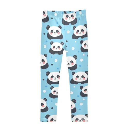 Sweet Panda Girls Leggings,Workout Leggings for Girls Toddler Athletic Legging Size for 3-10T
