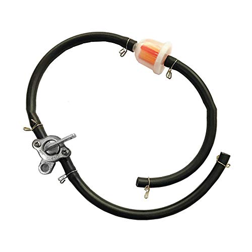 ZAMDOE Benzin Kraftstofffilter Kit Tippen Sie auf Benzinschalter des Benzinhahns Schlauchleitung für 50 70 90 110 125 150cc ATV, Gas Generator Motor Ersatz Teil