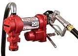 Fill-Rite FR4210H 12V 20 GPM Fuel Transfer Pump (Manual Nozzle, Discharge Hose, Suction Pipe)