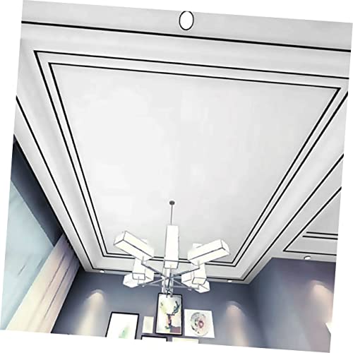 DOITOOL 3 Unidades De Acabamento Preto Com Acabamento Em Borda Papel De Parede Preto Decoração Preta