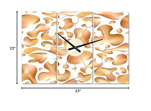 Reloj de Pared Analógico Diseño Mid-Century Modern Brown miniatura 5