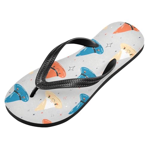 Burbuja Cartoon Witch Hats Flip Flops for Women Men, Soft Thong Sandals Rubber Slippers for Pool Beach Essentials2