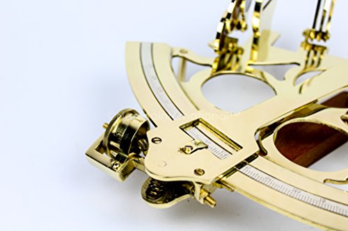 Image of Nautical Brass Polished & Antique Marine Navigation Sextant | Nagina International