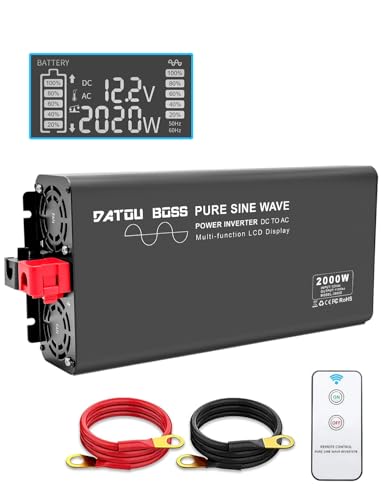 12v入力 110v出力 3000w インバーター 110v充電機能 Amazon.co.jp: DATOUBOSS インバーター 12v 100v 正弦波 2000w