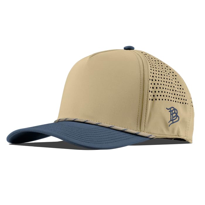 Image of Branded Bills Bare Curved 5 Panel Rope Hat for Men, Adjustable Snapback Golf Baseball Cap No Patch