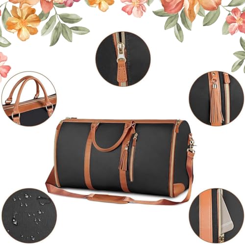 Couvelli Travel Bag, Couvelli Travel Bag with Wheels, CouvelliLarge Capacity Bagfor Business or Weekend Trips, Lightweight Expandable Duffel with Trolley Glide Wheels(A)2