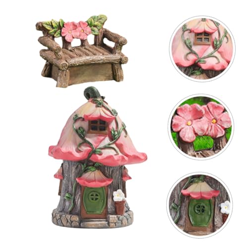 Décoration résine forme de maison durable et modulable pour vos centres de table festifs