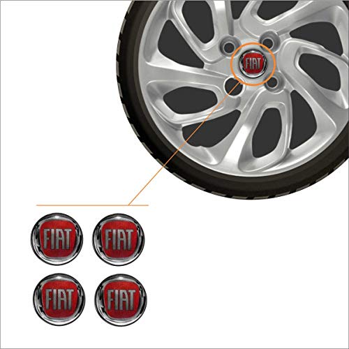 Jogo Calota Aro 14 Uno Attractive 2015 2016 Fiat + Emblema Resinado