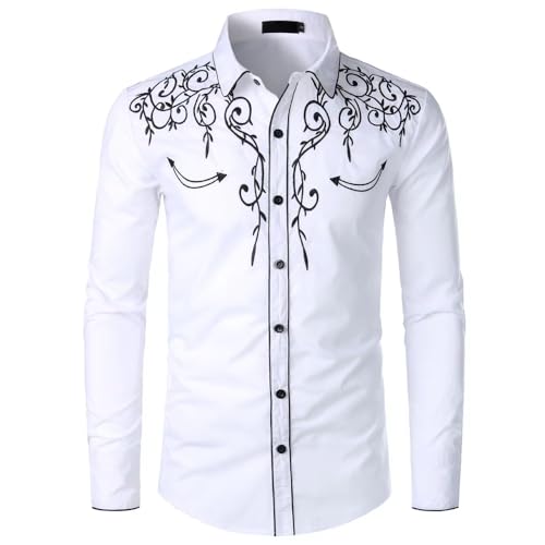 Camiseta de manga larga para hombre transpirable estilo occidental contra climas frescos 3