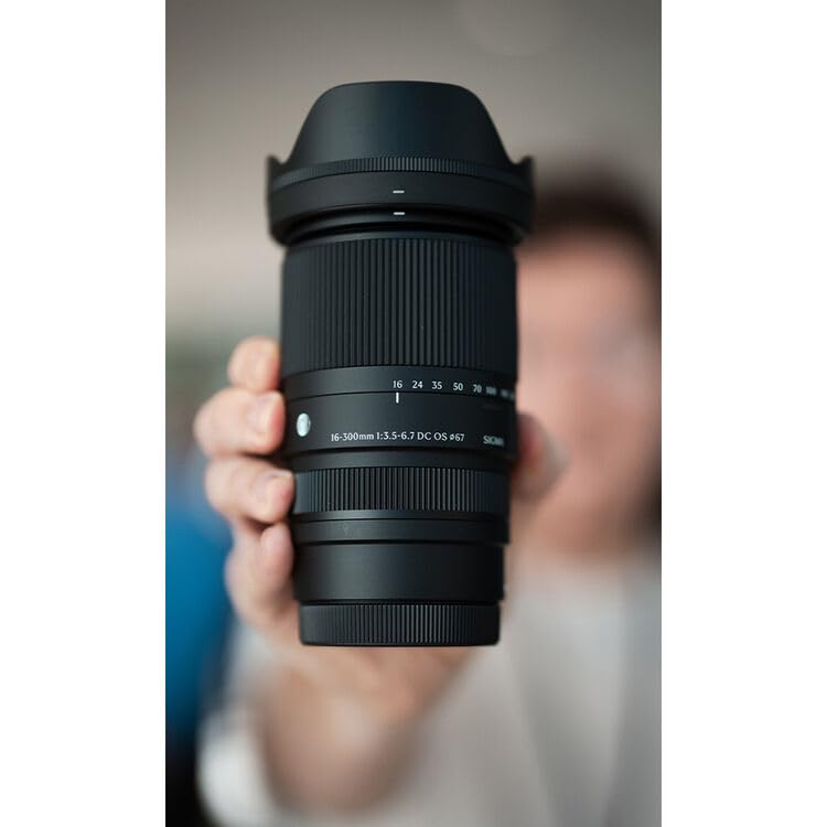 Image of Sigma 16-300mm f3.5-6.7 DC OS Contemporary Lens (Canon RF Mount + Sunshine Professional Accessories Bundle)