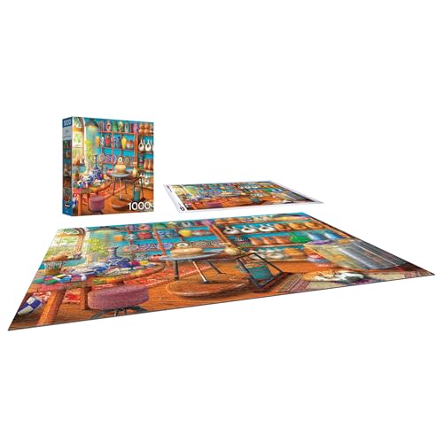 Image of RoseArt - Hobby Haven - Pottery Studio - 1000 Piece Jigsaw Puzzle for Adults