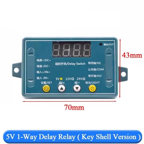 Interrupteur de commande de minuterie DC 5V 12V 24V avec écran digital