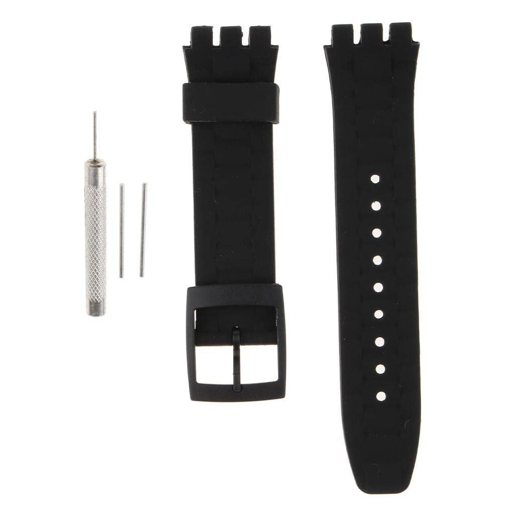 LOOM TREE 21mm Waterproof Silicone Watch Strap Replace with Tool Set Black (B09ZTS5STT) Amazon Price History, Amazon Price Tracker
