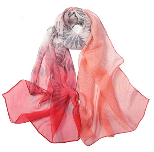 Image of Acotavie Scarfs for Women Lightweight Fashion Scarves Print Floral Pattern Scarf Shawl Wraps
