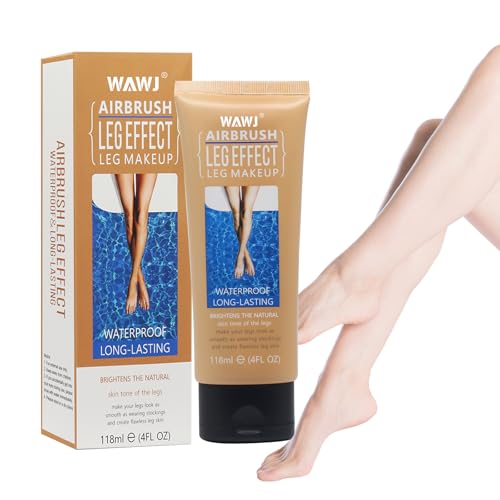 WAWJ® 118 Ml Maquillaje de Piernas, Loción de Maquillaje de Piernas Resistente al Agua para Varices, Para Maquillaje Corporal, Cubierta de Tatuaje (Natural)
