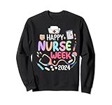 settimana dell'apprezzamento dell'infermiera - happy national nurses week 2024 felpa