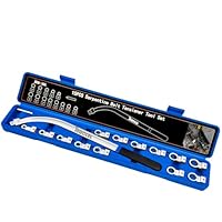 JEUCLEL 15-teiliges Universal-Hilfs-Riemenspanner-Riemen-Entfernungswerkzeug-Set, Serpentinriemen-Spannrolle, Schraubenschlüssel-Set, Motor-Zahnriemen-Spannmutter-Schraubenentferner