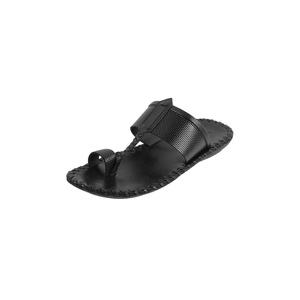 Men Synthetic Leather Kolhapuri Chappal-image-3