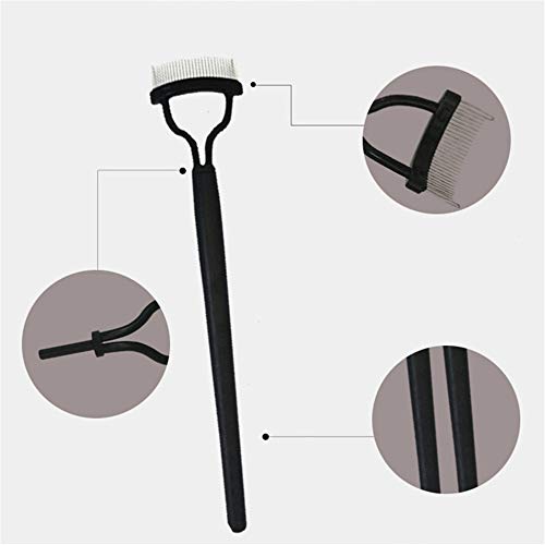 1 peça de aço inoxidável pente modelador de cílios separador de cílios levanta cachos escova de meta