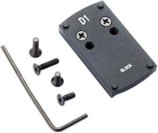 SAMTEC Mounting Plate for G17 19 22 23 26 27 34 Mount Pistol Sight Mount Base Fits Vortex Venom, Vortex Viper, Burris Sightmark Mini Reflex Sight - 1.81X1in