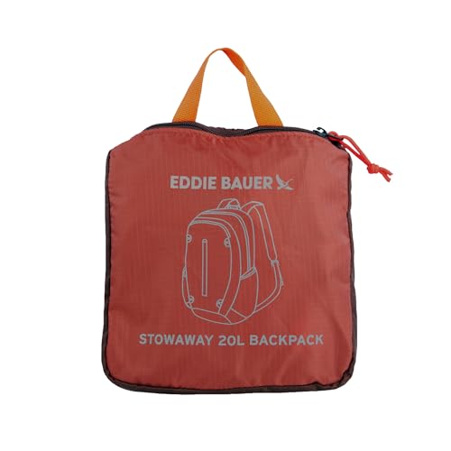 Image of Eddie Bauer Stowaway Packable Backpack | Travel | Outdoor | Lightweight | Foldable | Durable | Ripstop Polyester | 20L - Maroon